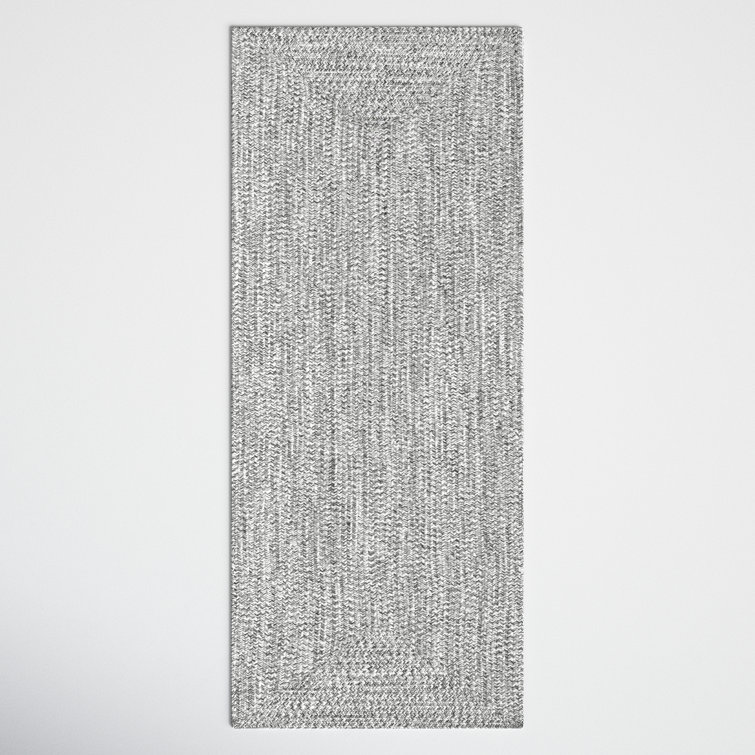 Bronte Casual Braided Gray/White Indoor/Outdoor Rug